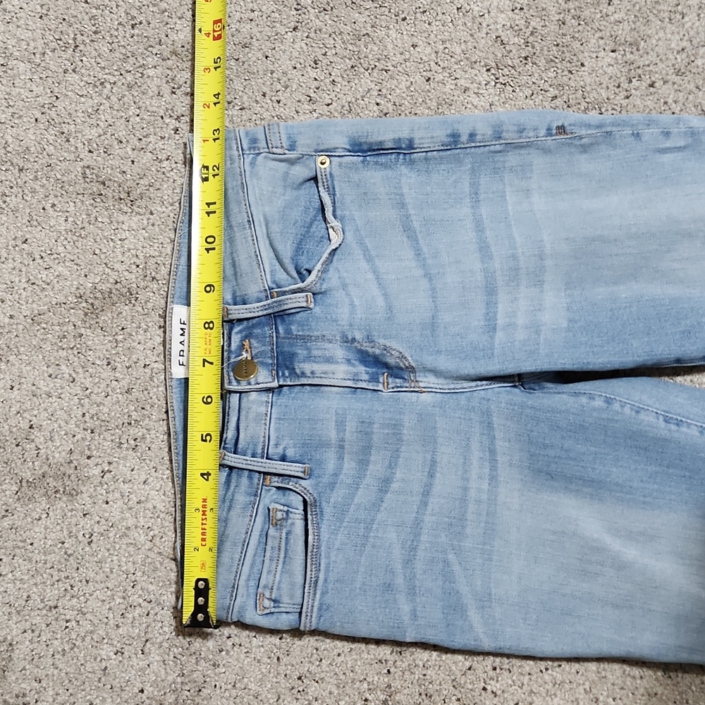 Frame Le Skinny de Jeanne Crop in Jerome Light Wash Size 25 - Picture 7 of 15